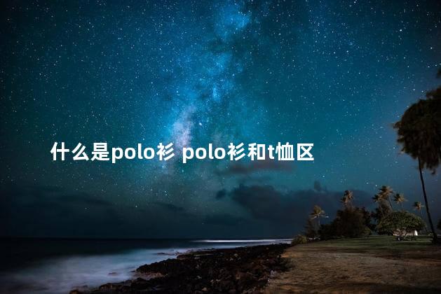 什么是polo衫 polo衫和t恤区别